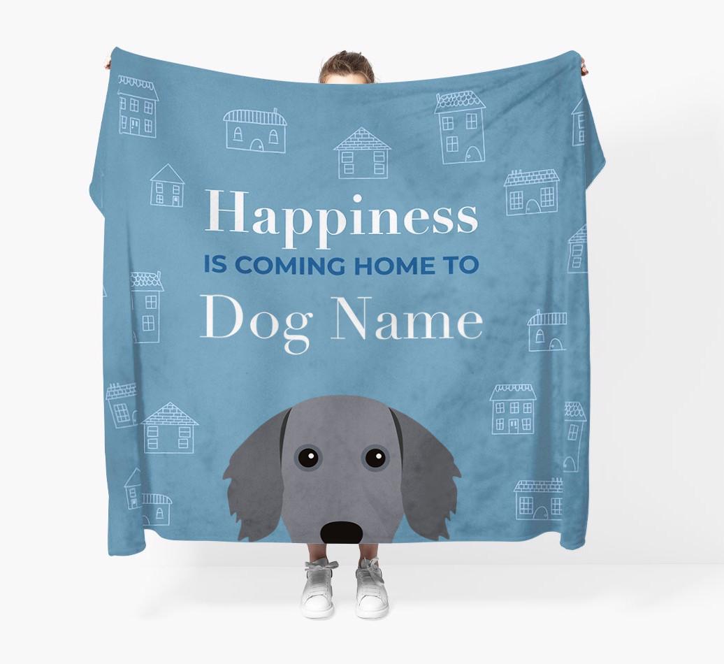 Happiness Is: Personalized {breedFullName} Throw Blanket