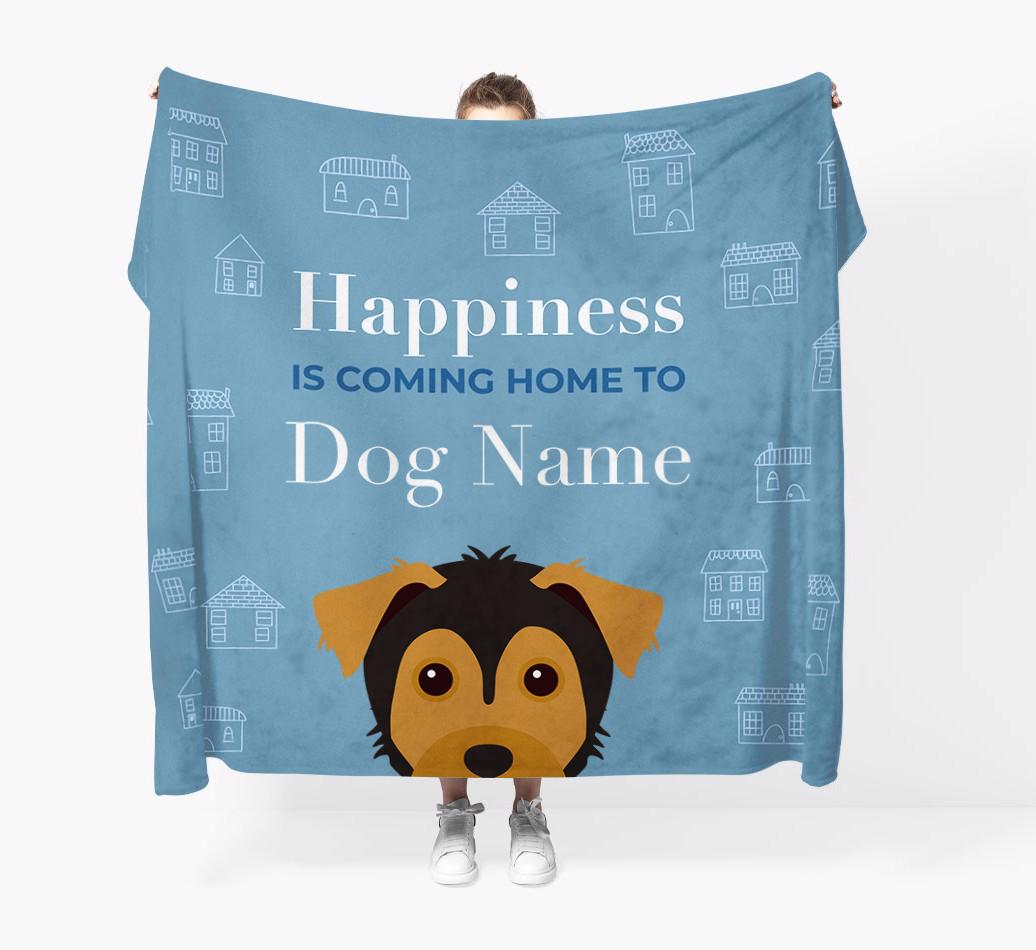 Happiness Is: Personalized {breedFullName} Throw Blanket