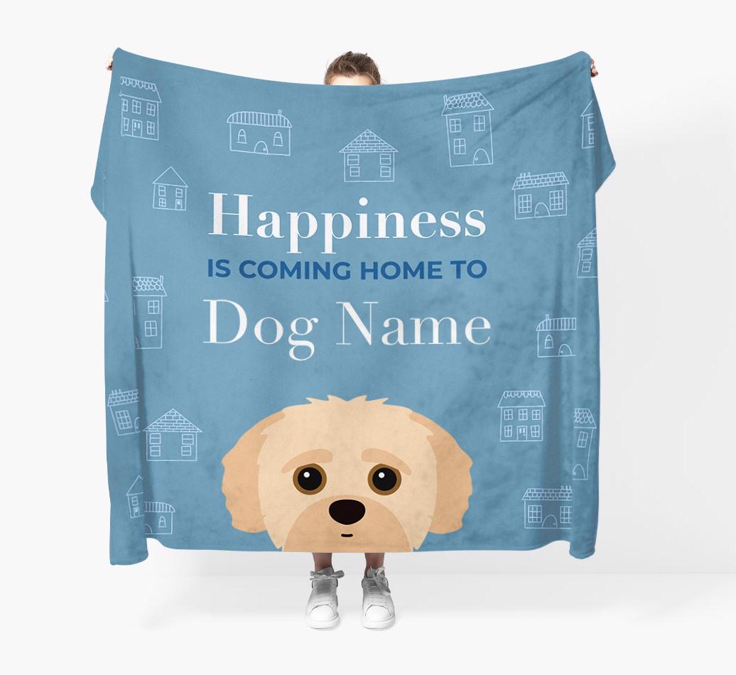 Happiness Is: Personalized {breedFullName} Throw Blanket