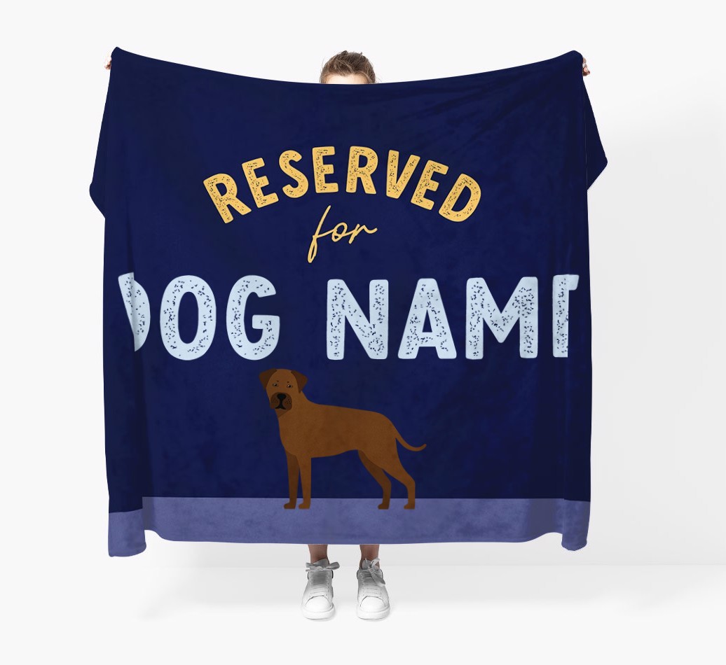 Reserved For: Personalised {breedFullName} Throw Blanket