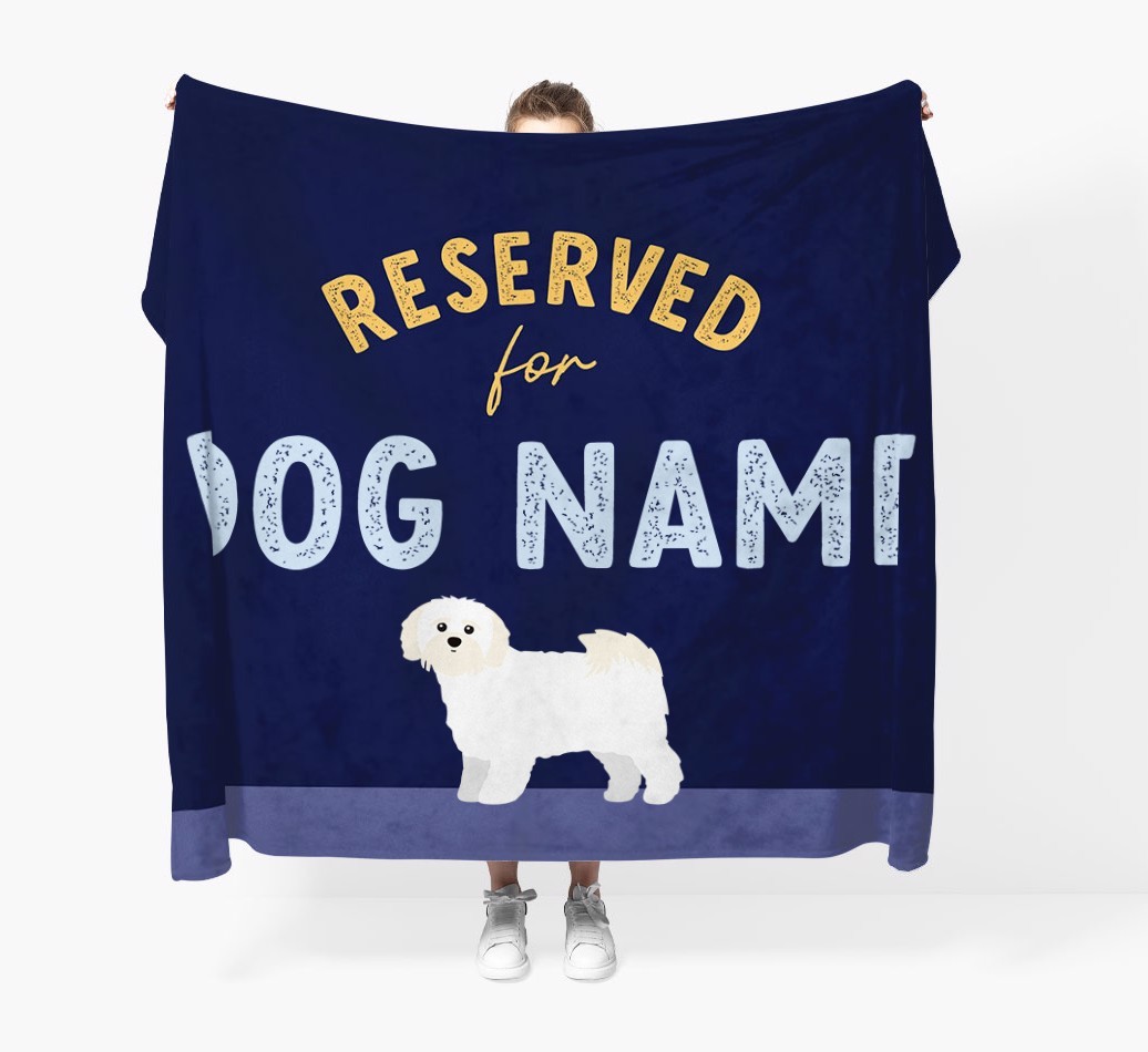 Reserved For: Personalised {breedFullName} Throw Blanket