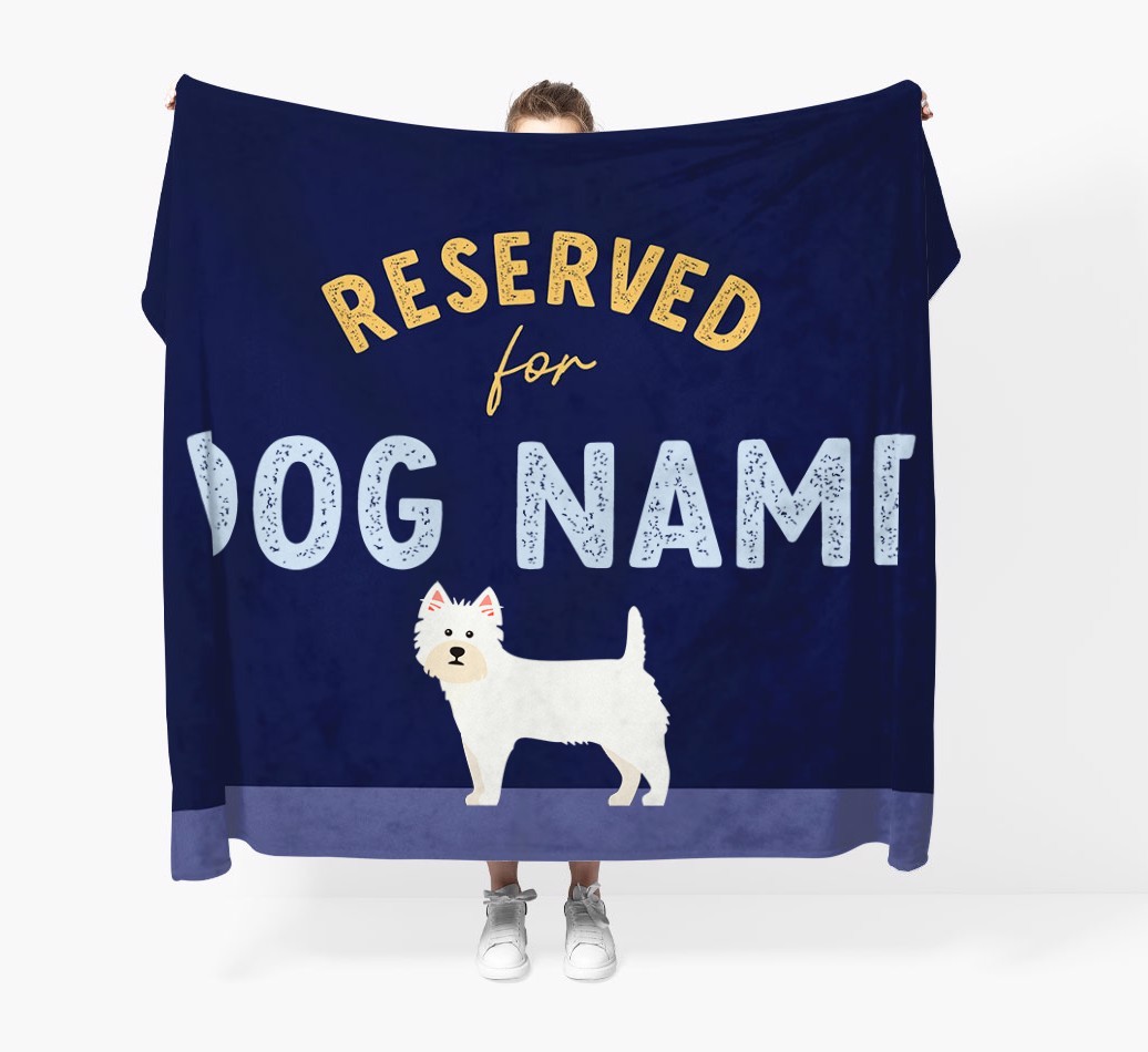 Reserved For: Personalised {breedFullName} Throw Blanket