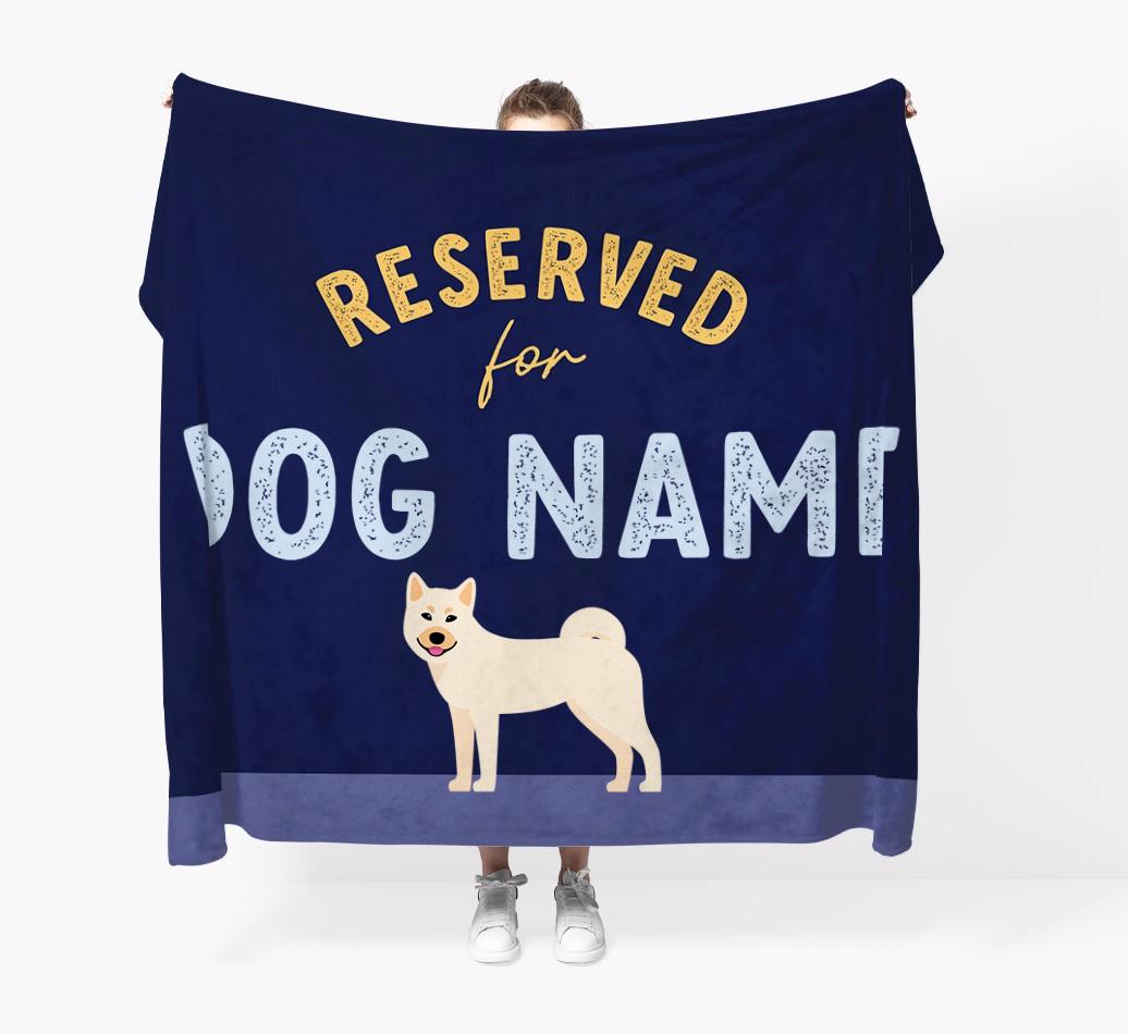 Reserved For: Personalized {breedFullName} Throw Blanket