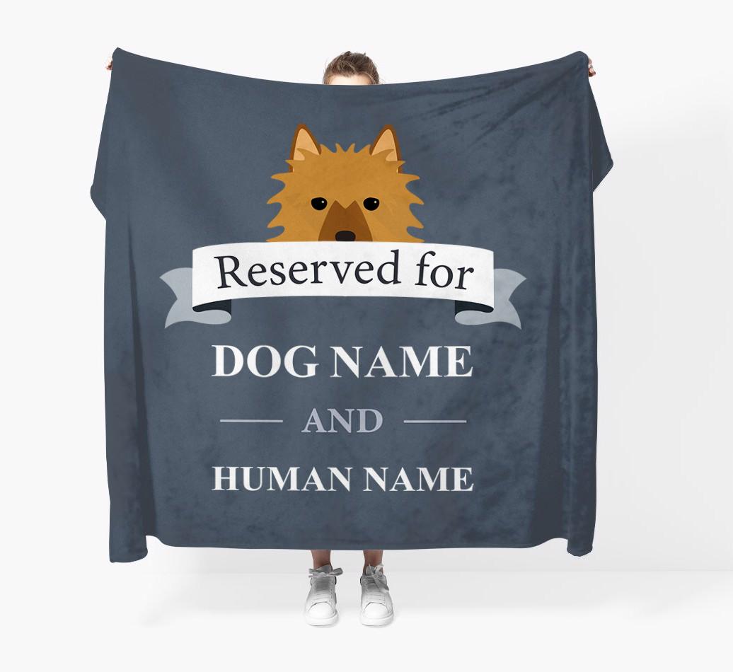Reserved For: Personalized {breedFullName} Throw Blanket