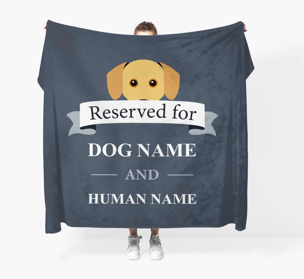 Reserved For: Personalized {breedFullName} Throw Blanket