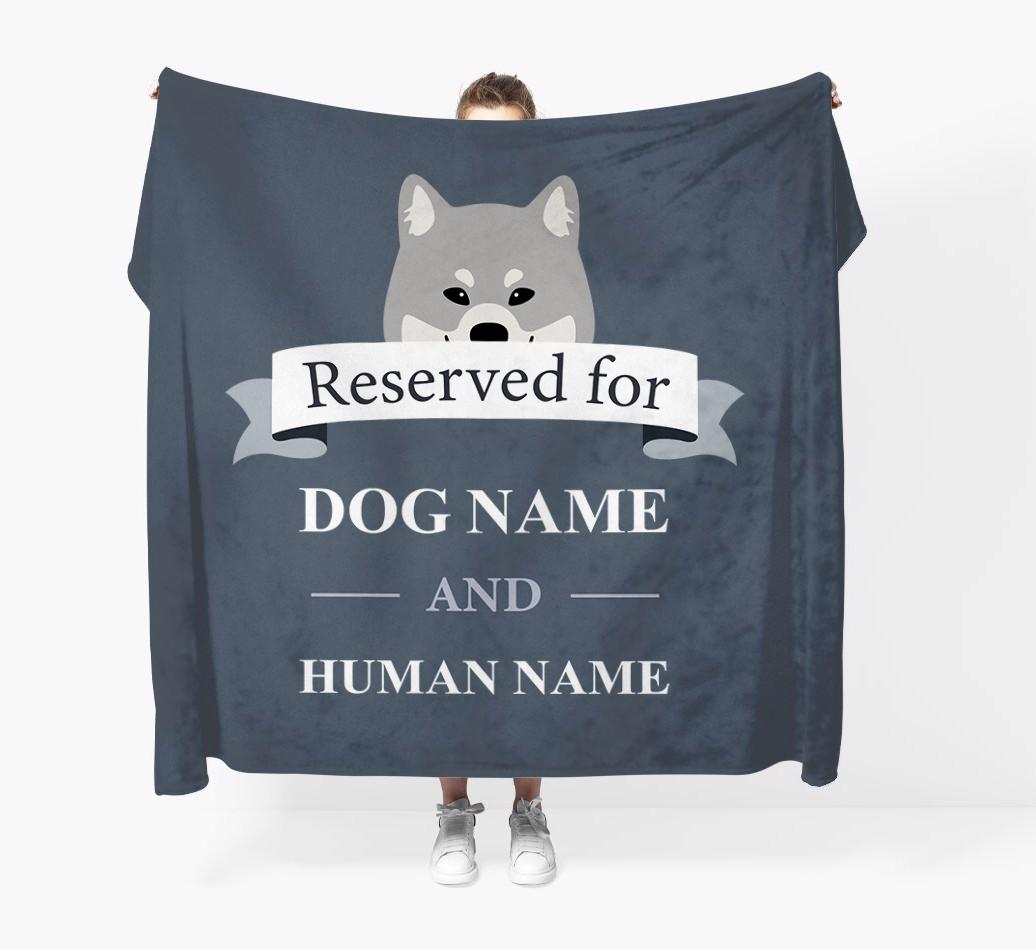 Reserved For: Personalized {breedFullName} Throw Blanket