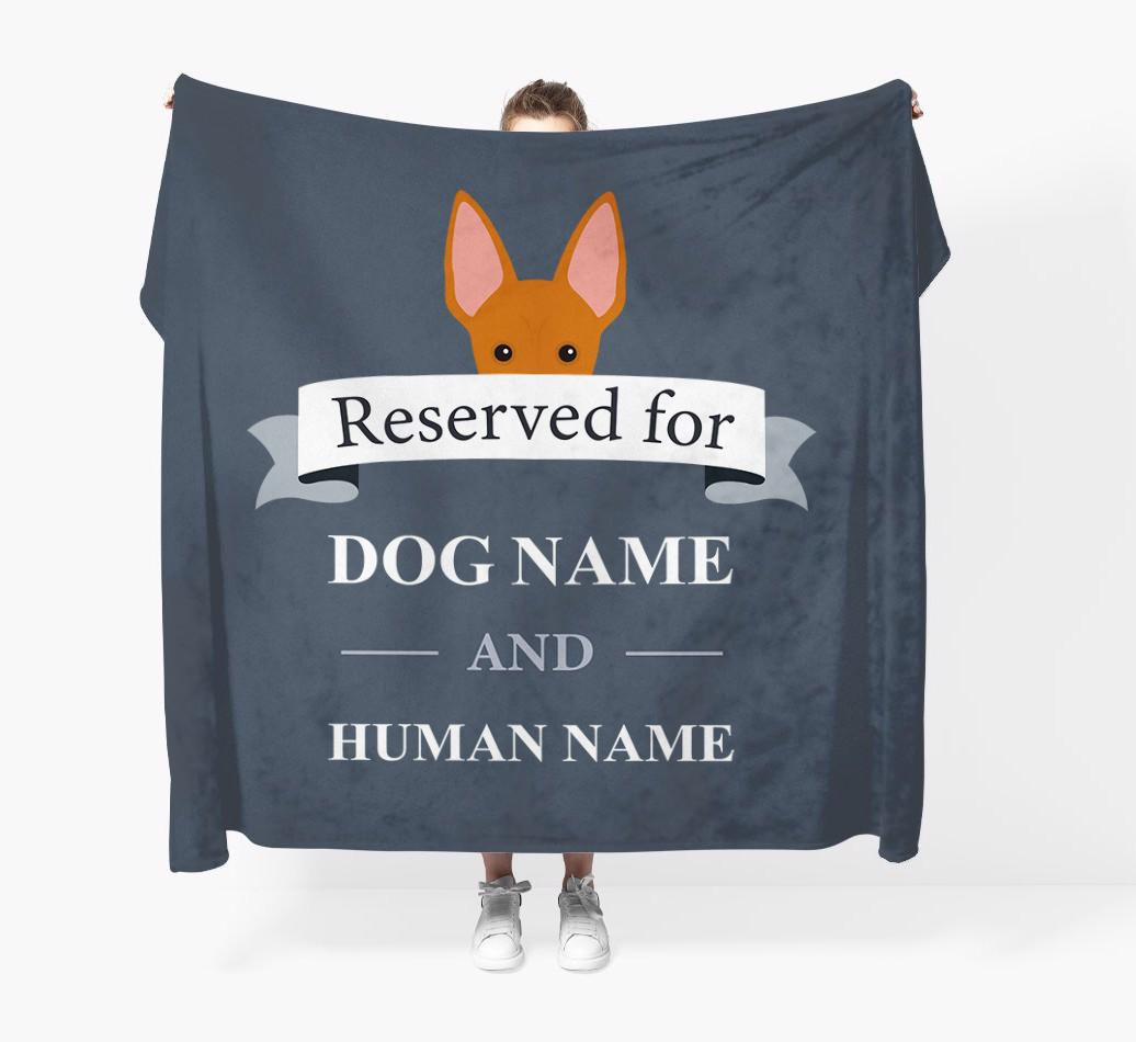 Reserved For: Personalised {breedFullName} Throw Blanket