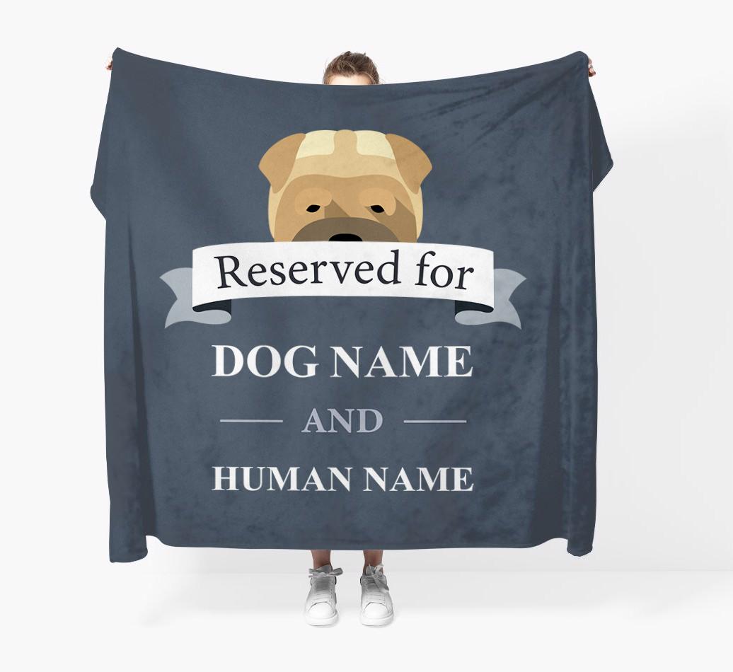 Reserved For: Personalized {breedFullName} Throw Blanket