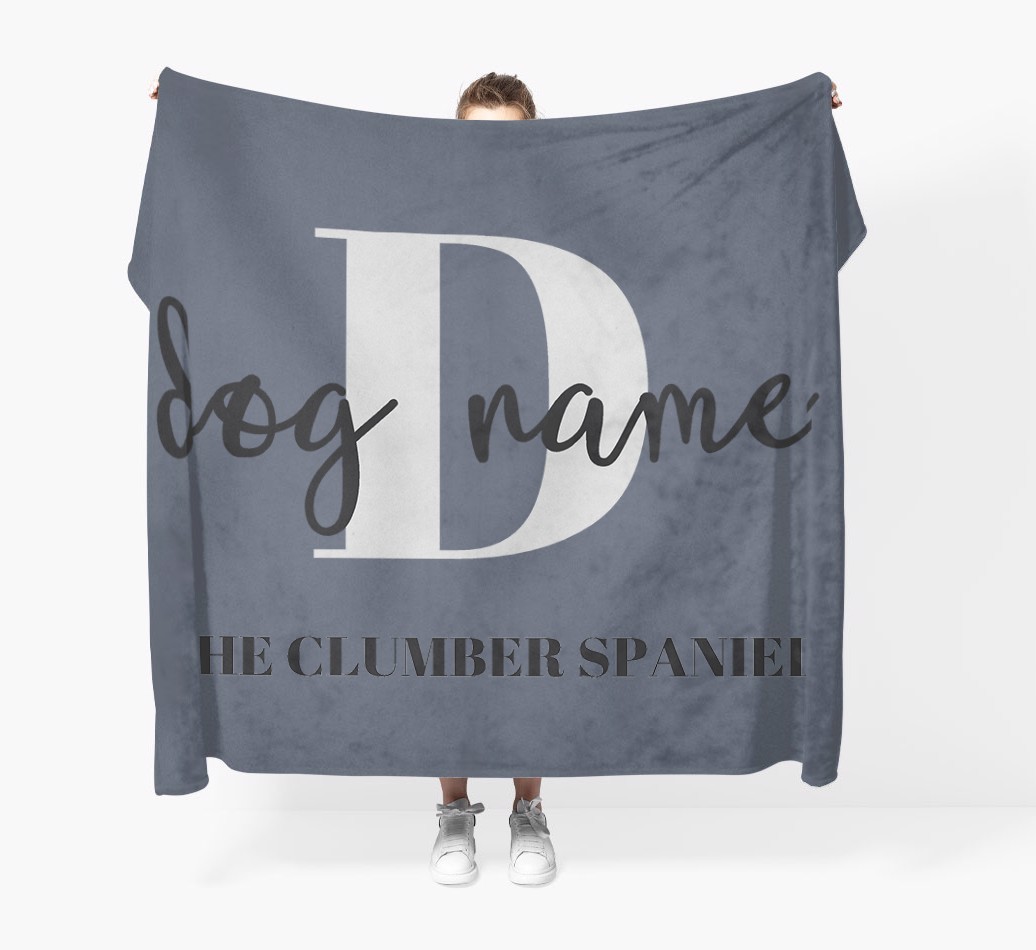Name and Initial: Personalised {breedFullName} Throw Blanket