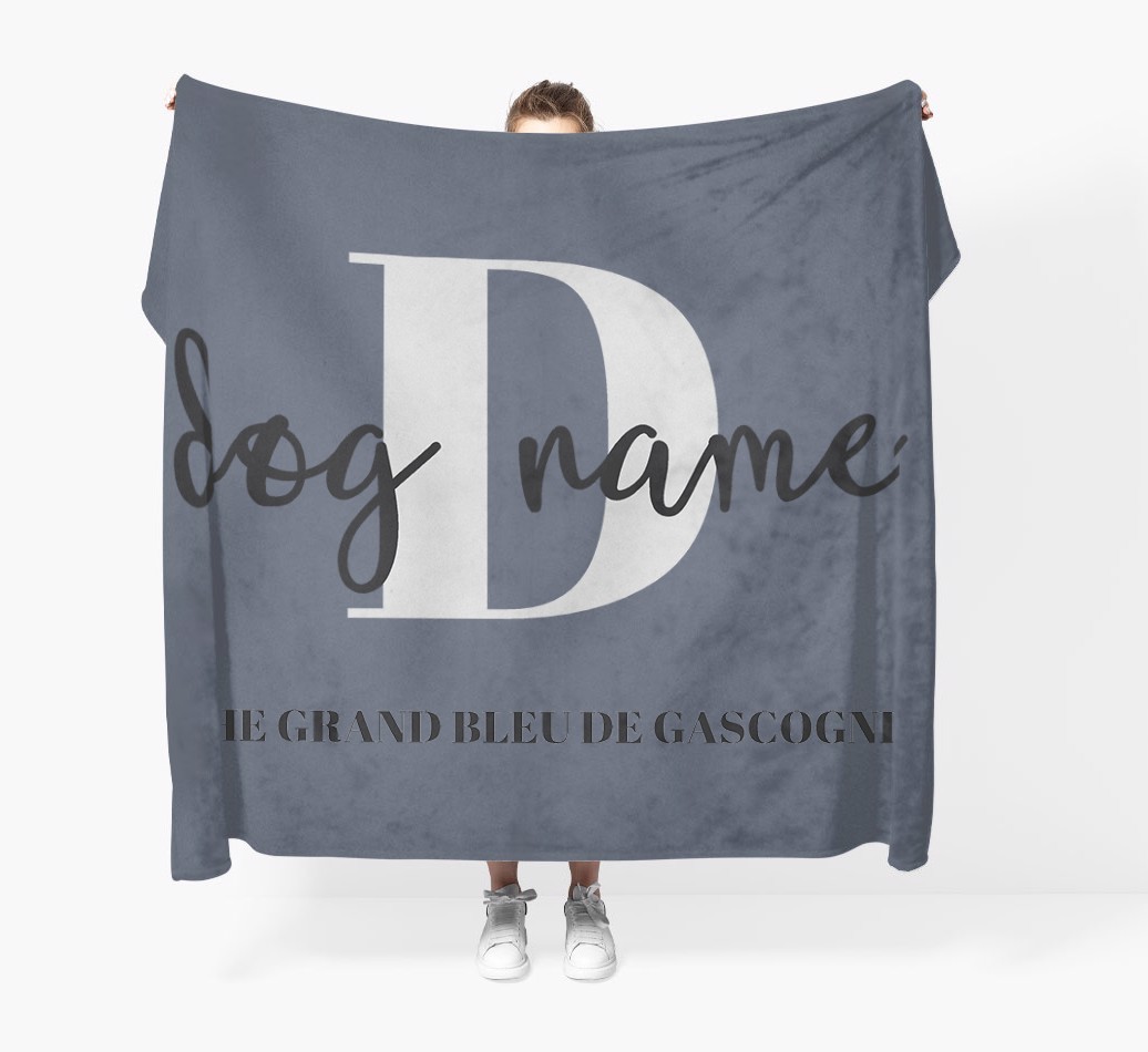 Name and Initial: Personalised {breedFullName} Throw Blanket