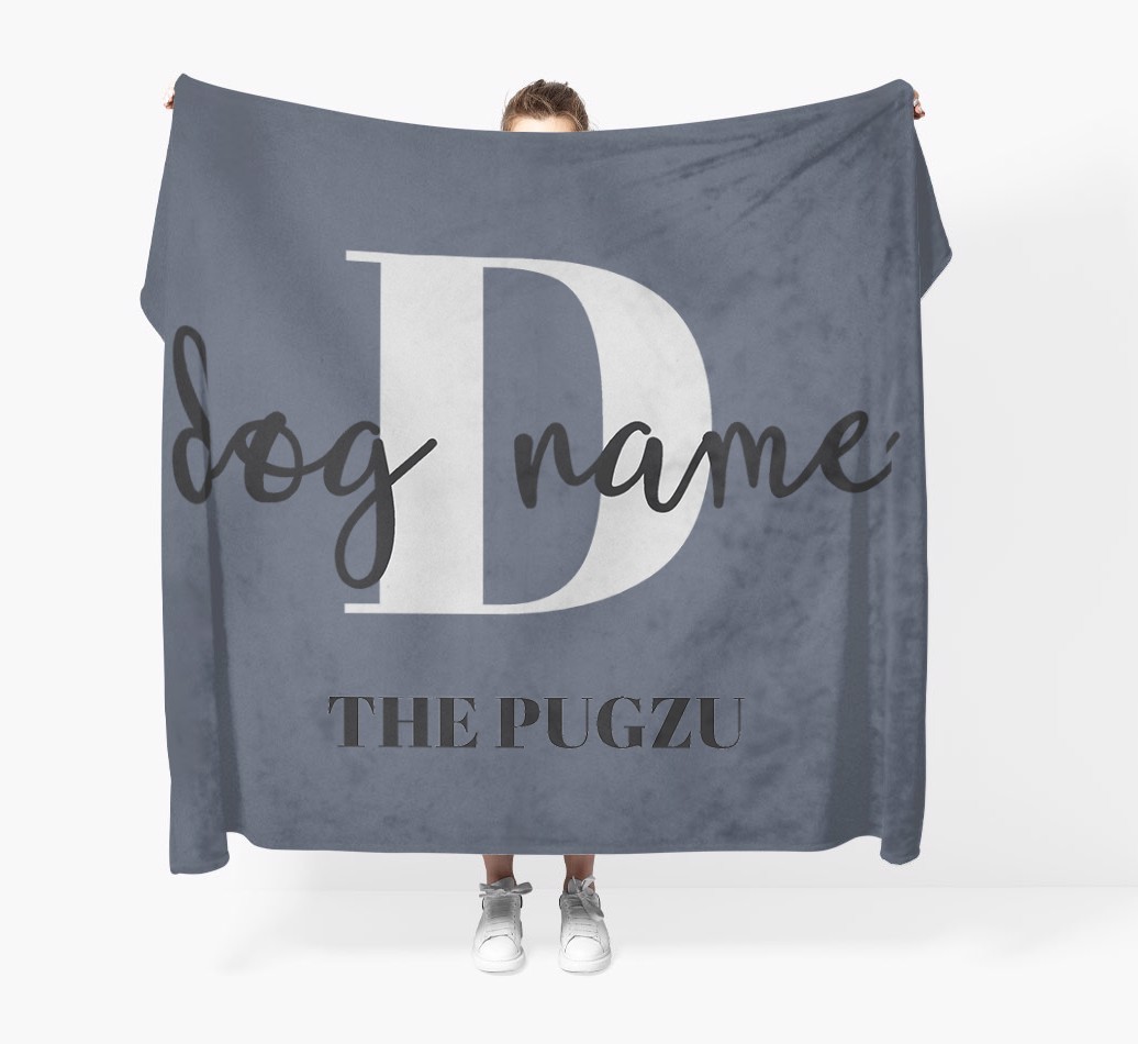Name and Initial: Personalized {breedFullName} Throw Blanket