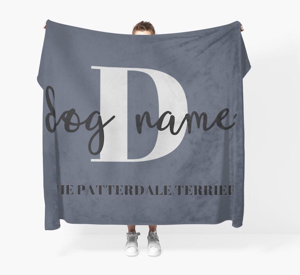 Name and Initial: Personalized {breedFullName} Throw Blanket