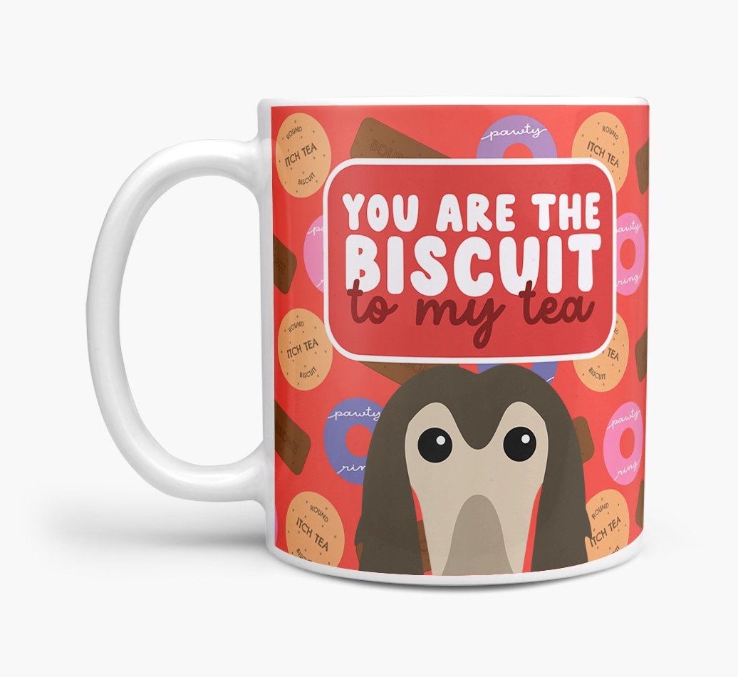 Biscuit To My Tea: Personalised {breedFullName} Mug