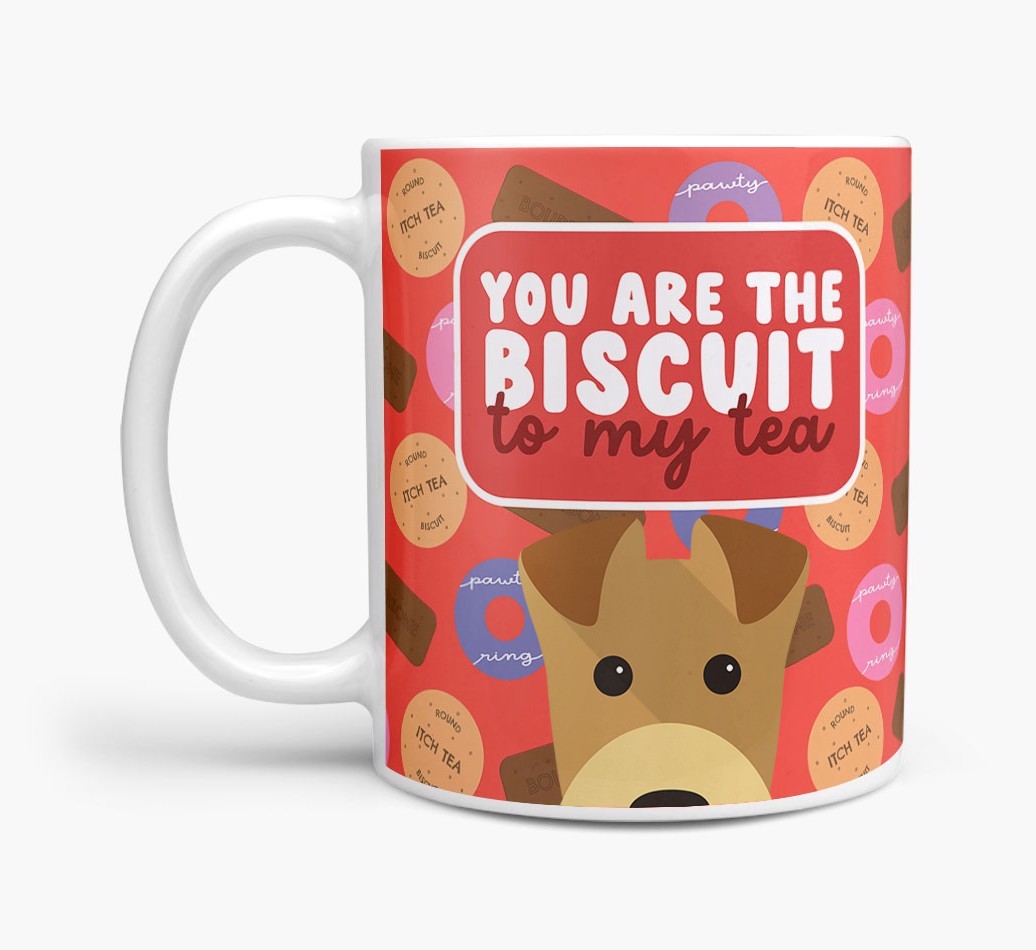 Biscuit To My Tea: Personalised {breedFullName} Mug