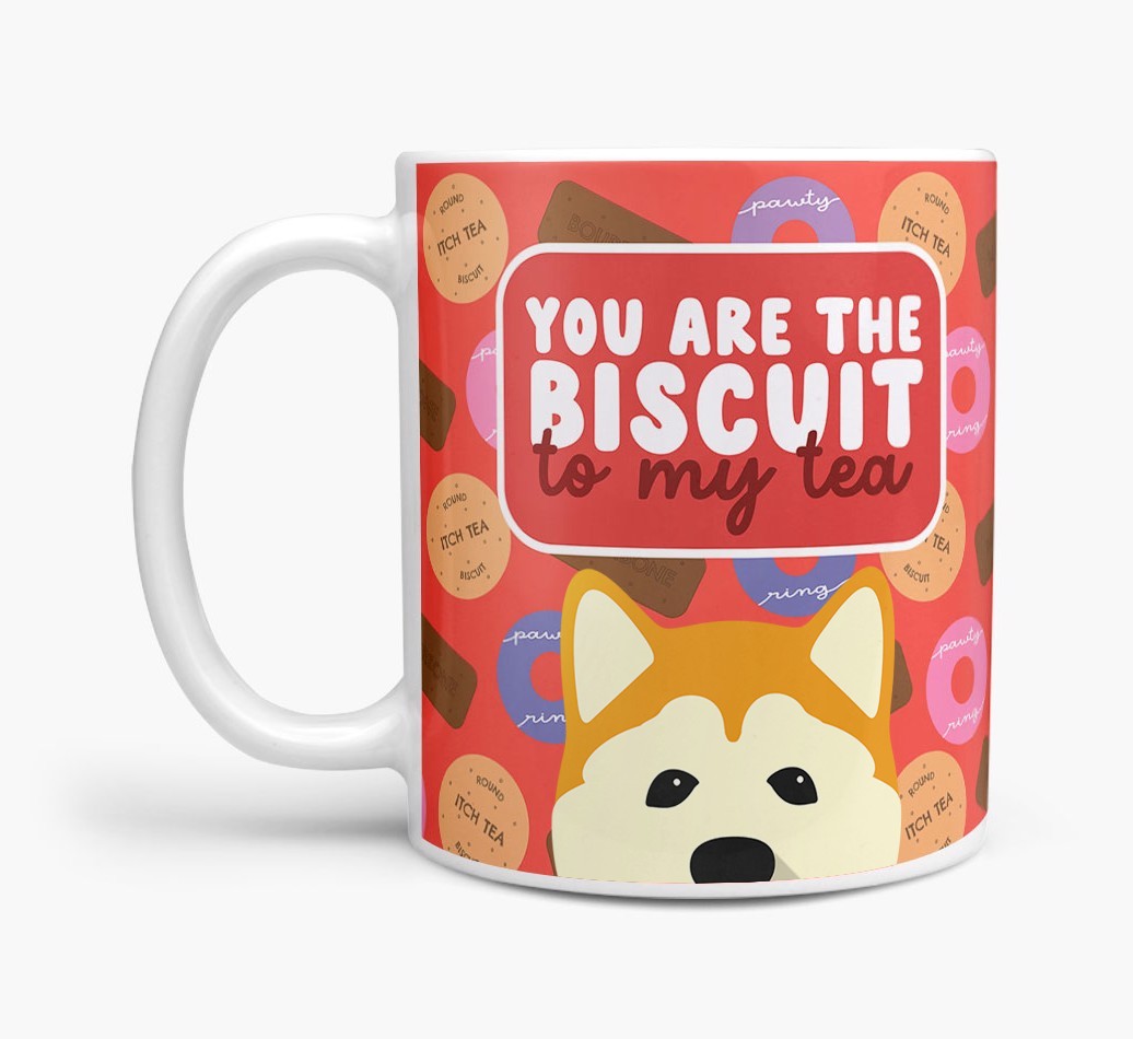Biscuit To My Tea: Personalised {breedFullName} Mug