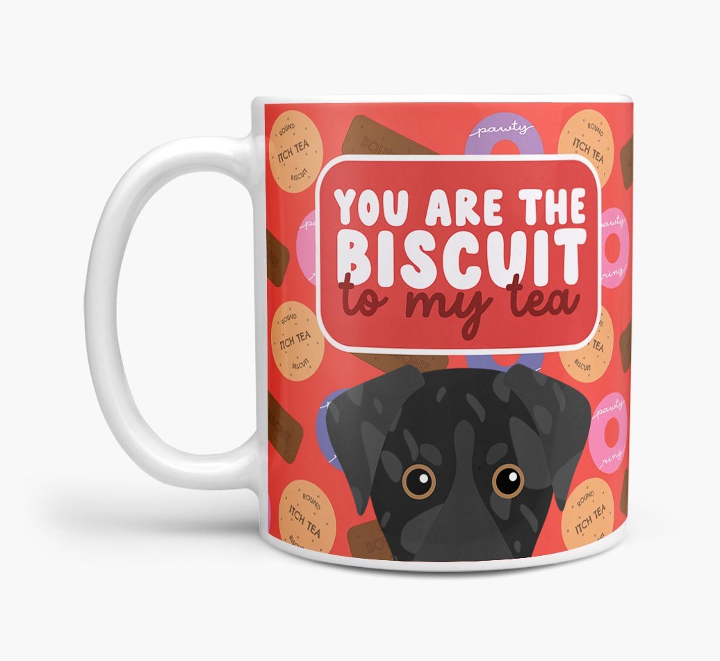 Biscuit To My Tea: Personalised {breedFullName} Mug