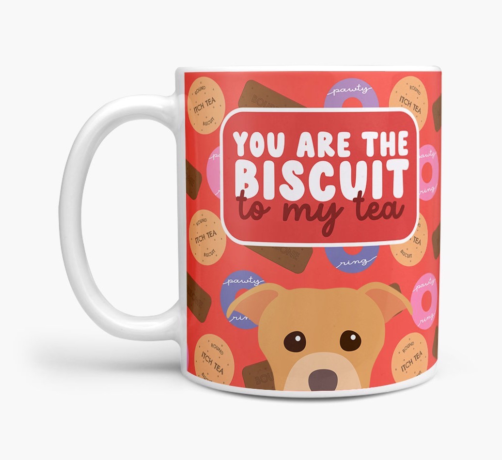 Biscuit To My Tea: Personalised {breedFullName} Mug