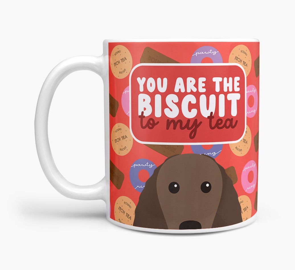Biscuit To My Tea: Personalised {breedFullName} Mug