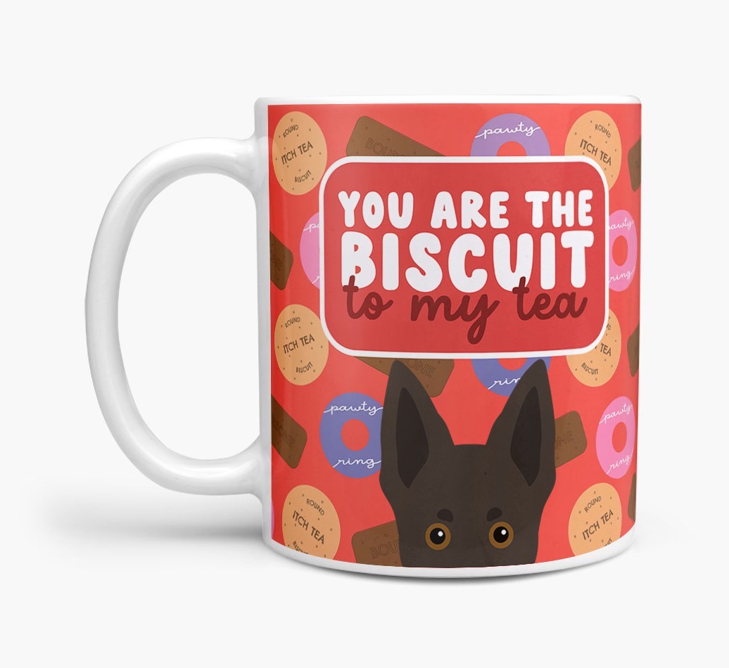 Biscuit To My Tea: Personalised {breedFullName} Mug