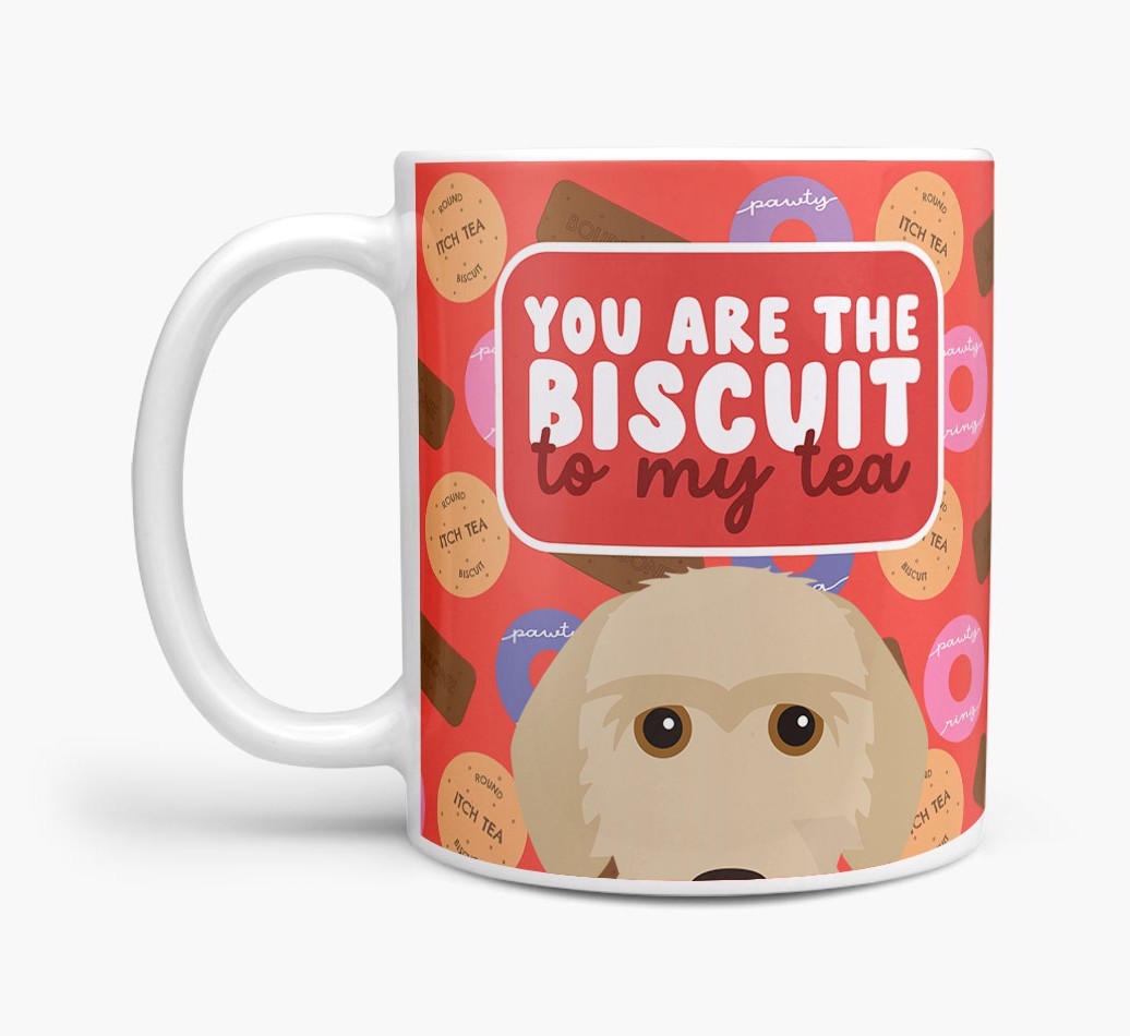 Biscuit To My Tea: Personalised {breedFullName} Mug