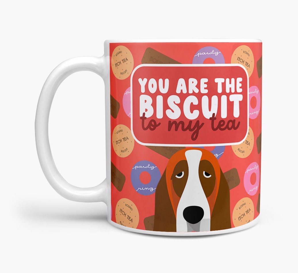 Biscuit To My Tea: Personalised {breedFullName} Mug