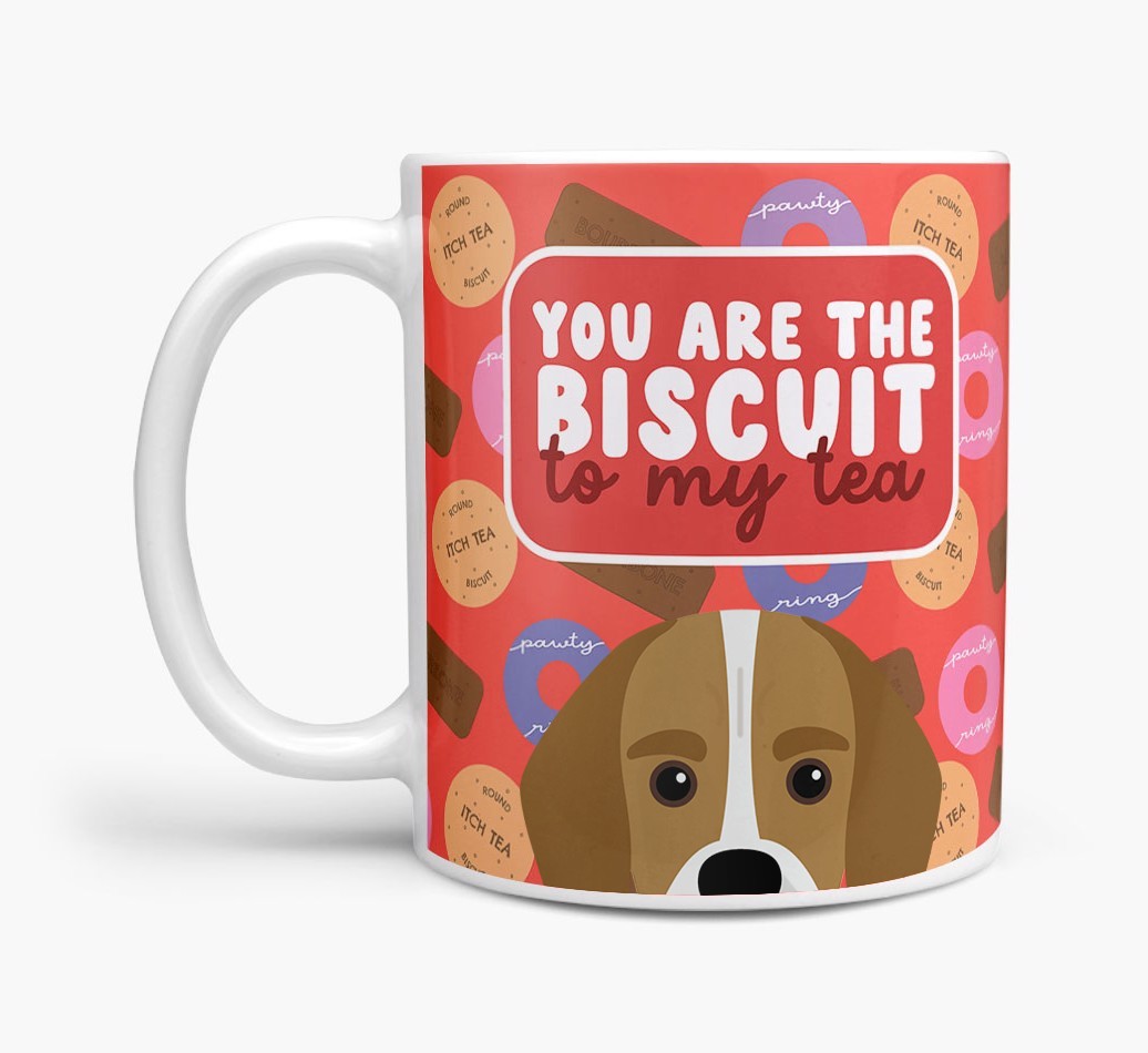 Biscuit To My Tea: Personalised {breedFullName} Mug