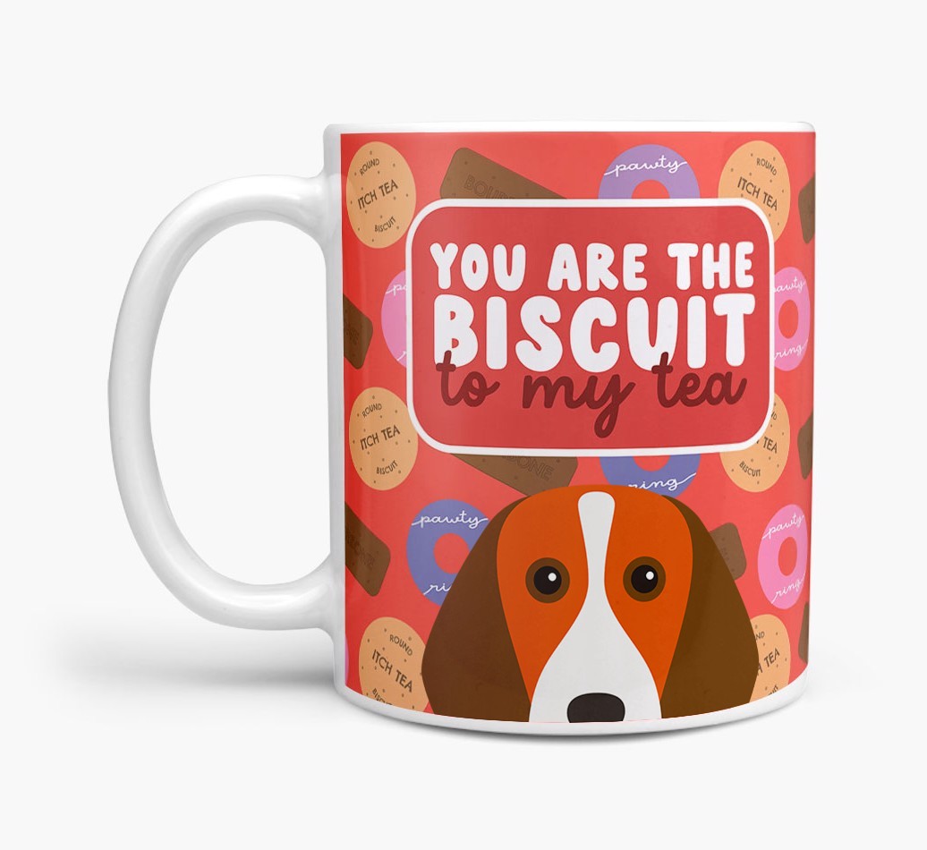Biscuit To My Tea: Personalised {breedFullName} Mug