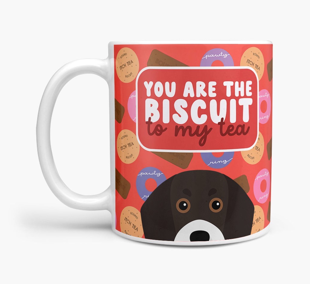 Biscuit To My Tea: Personalised {breedFullName} Mug