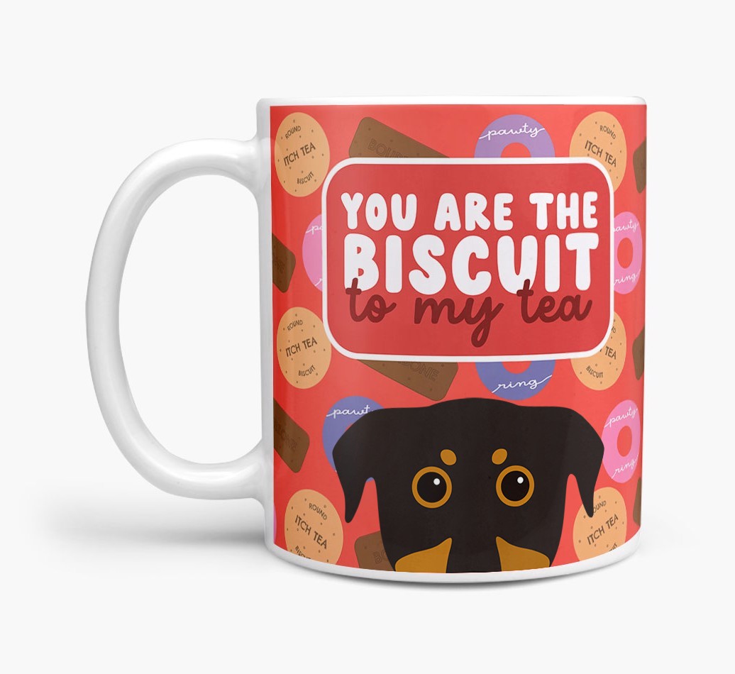 Biscuit To My Tea: Personalised {breedFullName} Mug