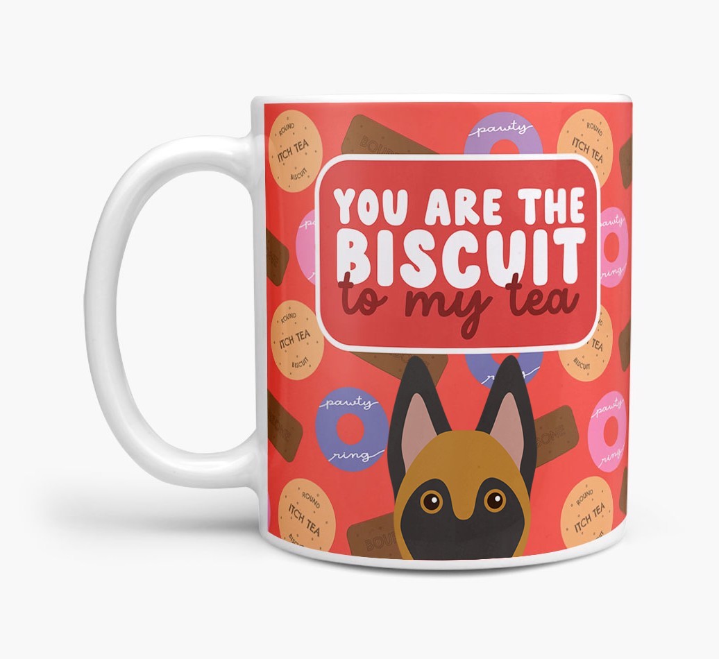 Biscuit To My Tea: Personalised {breedFullName} Mug