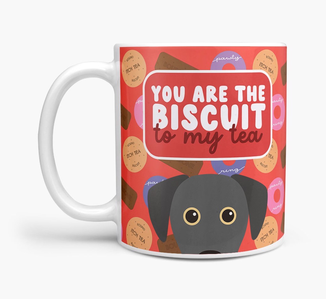 Biscuit To My Tea: Personalised {breedFullName} Mug