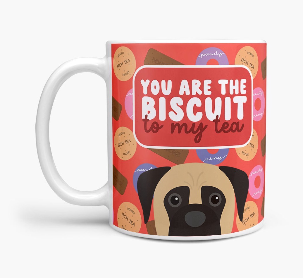 Biscuit To My Tea: Personalised {breedFullName} Mug