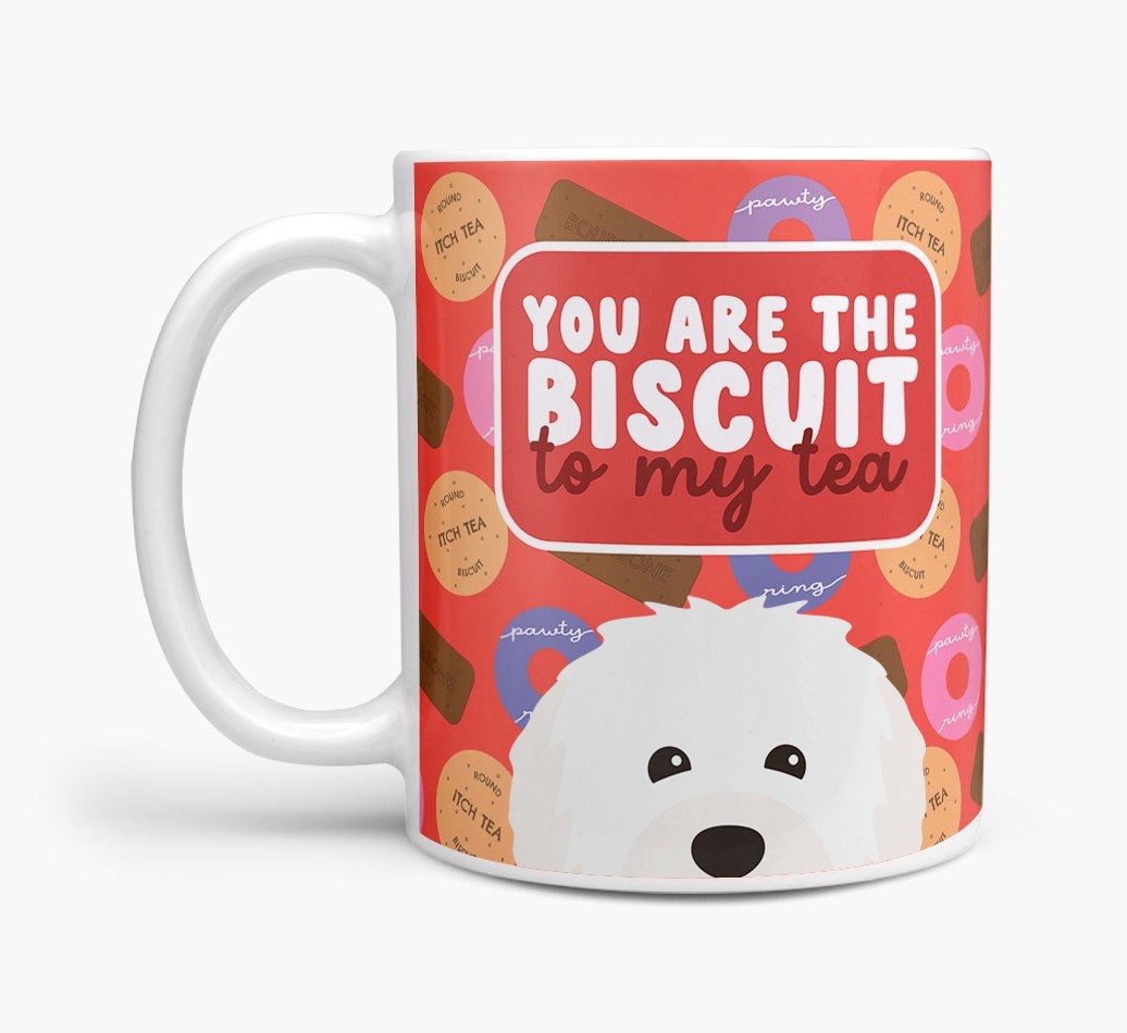Biscuit To My Tea: Personalised {breedFullName} Mug