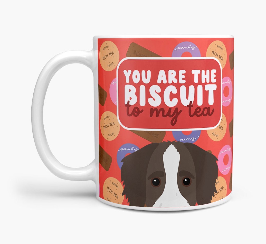 Biscuit To My Tea: Personalised {breedFullName} Mug