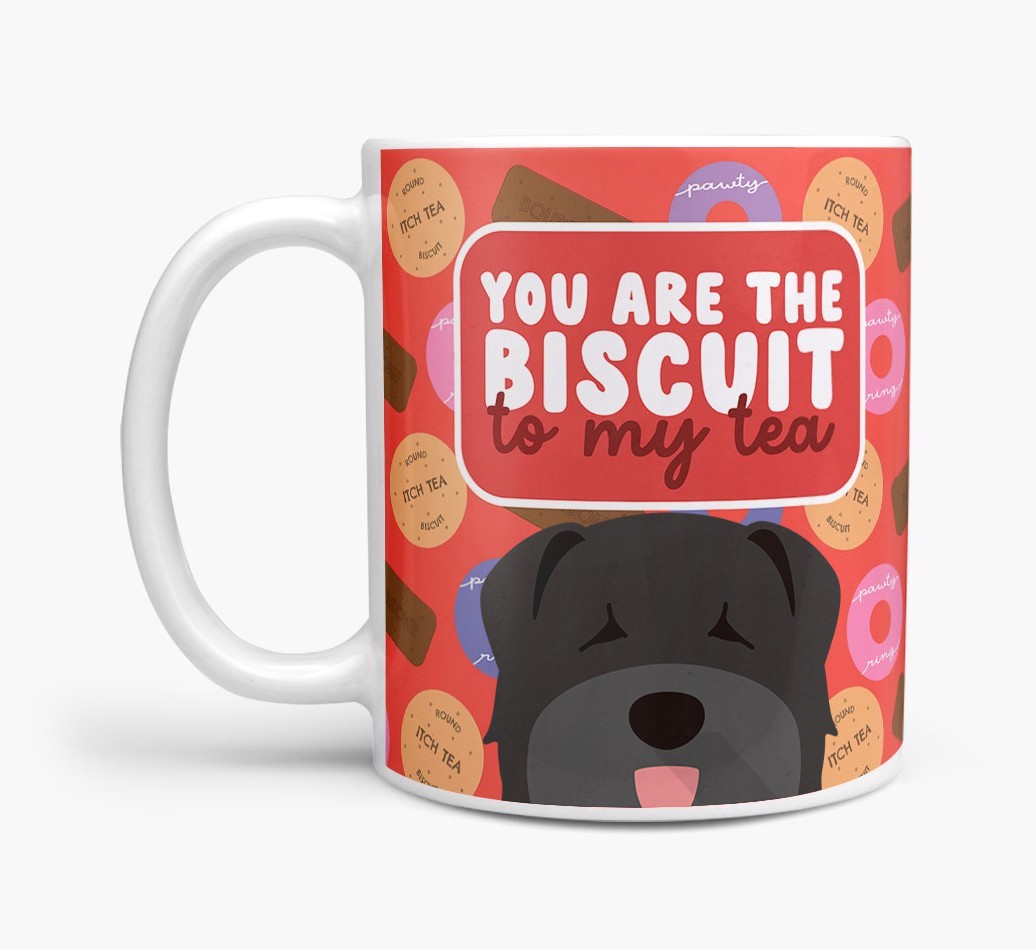 Biscuit To My Tea: Personalised {breedFullName} Mug