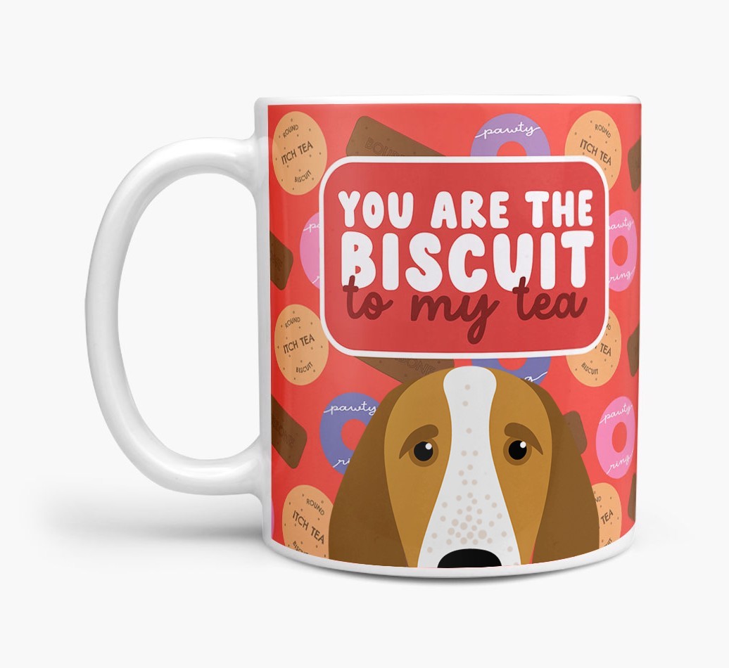 Biscuit To My Tea: Personalised {breedFullName} Mug