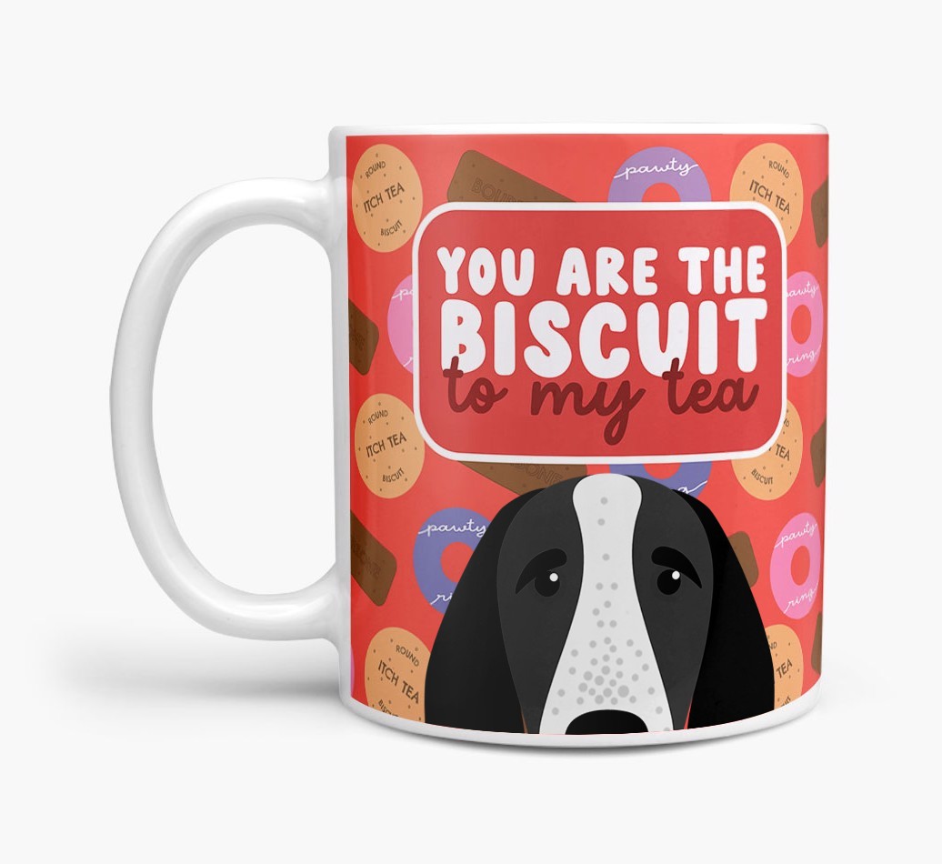 Biscuit To My Tea: Personalised {breedFullName} Mug