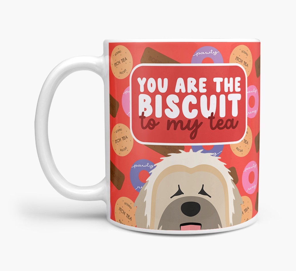 Biscuit To My Tea: Personalised {breedFullName} Mug