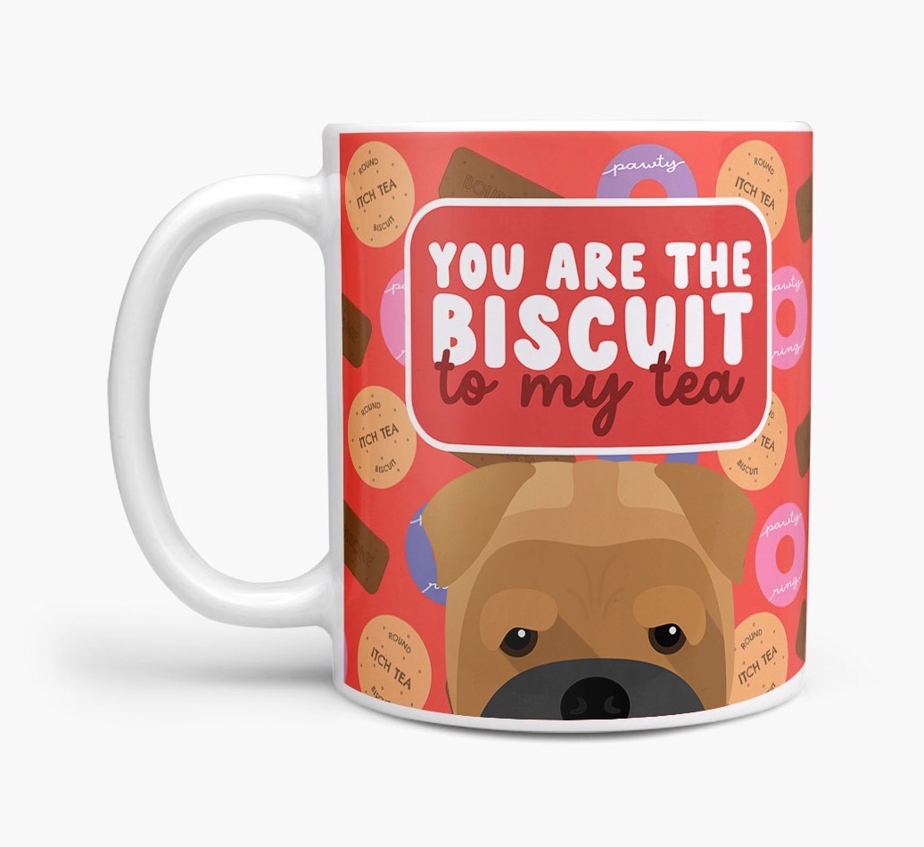 Biscuit To My Tea: Personalised {breedFullName} Mug