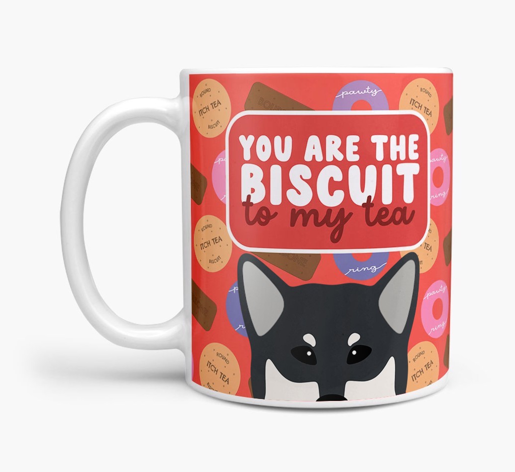 Biscuit To My Tea: Personalised {breedFullName} Mug