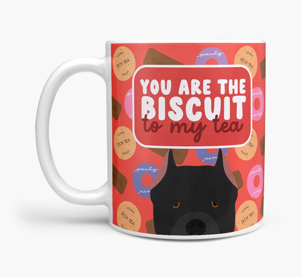 Biscuit To My Tea: Personalised {breedFullName} Mug