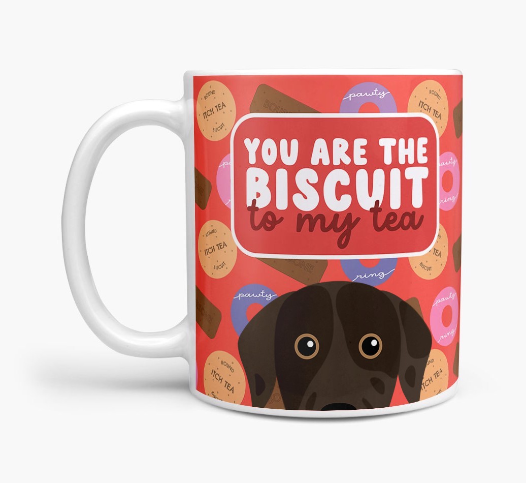Biscuit To My Tea: Personalised {breedFullName} Mug