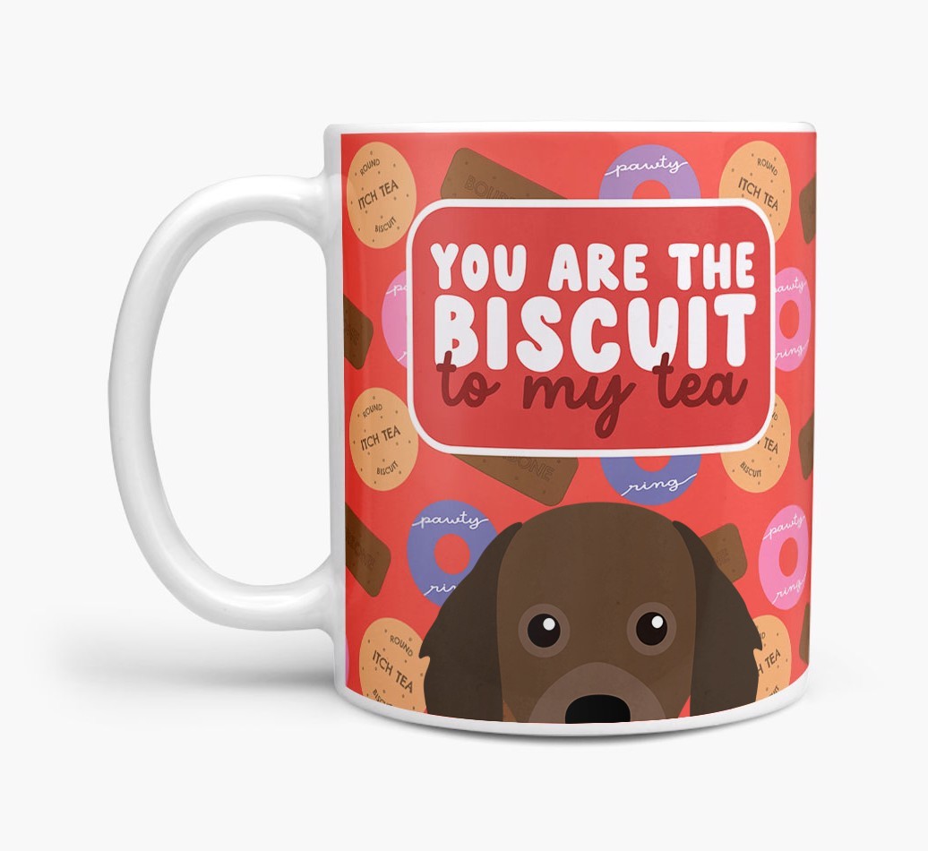 Biscuit To My Tea: Personalised {breedFullName} Mug