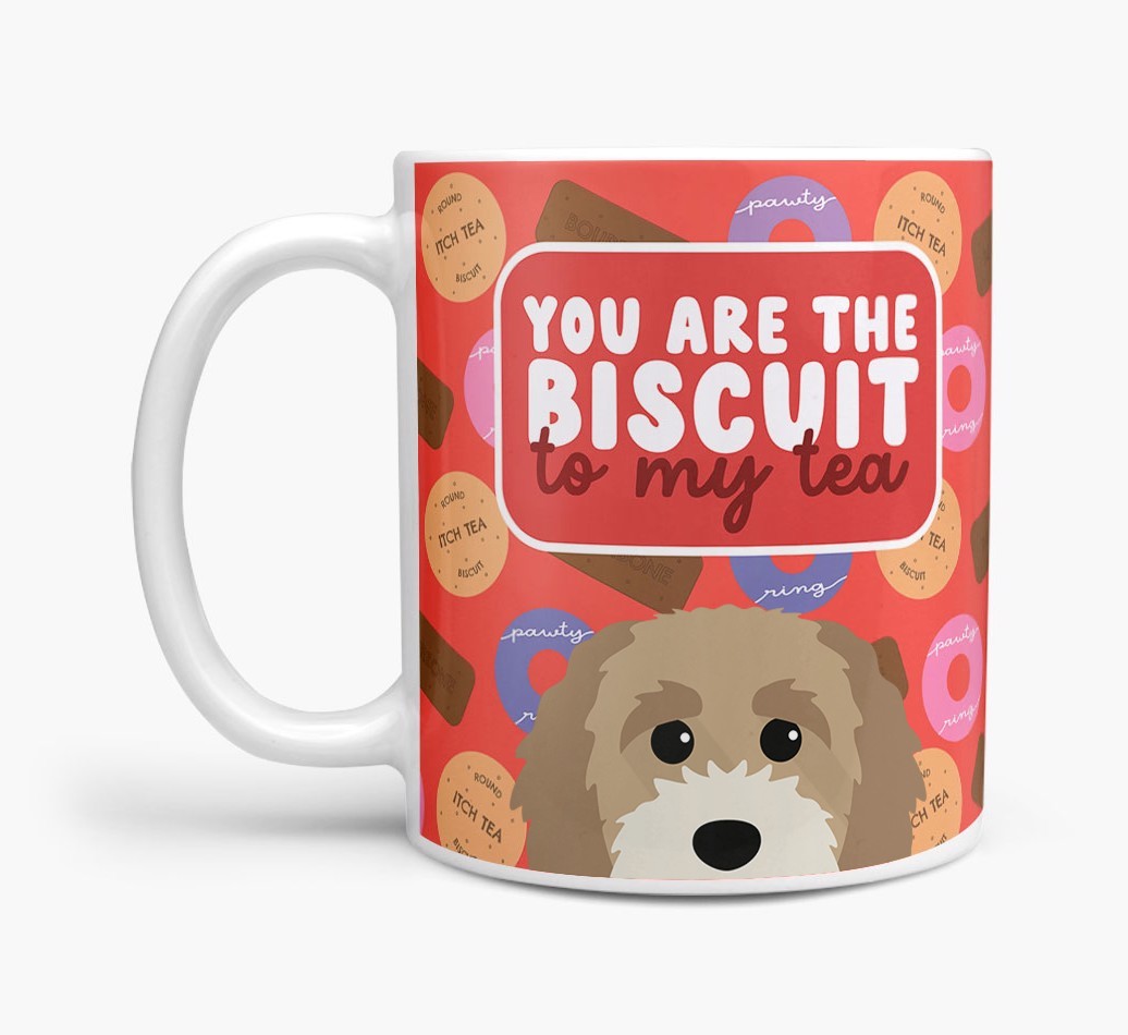 Biscuit To My Tea: Personalised {breedFullName} Mug