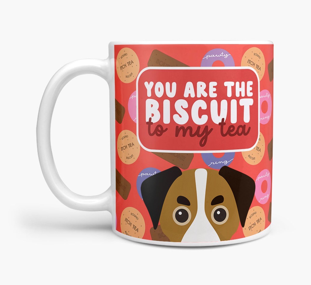 Biscuit To My Tea: Personalised {breedFullName} Mug