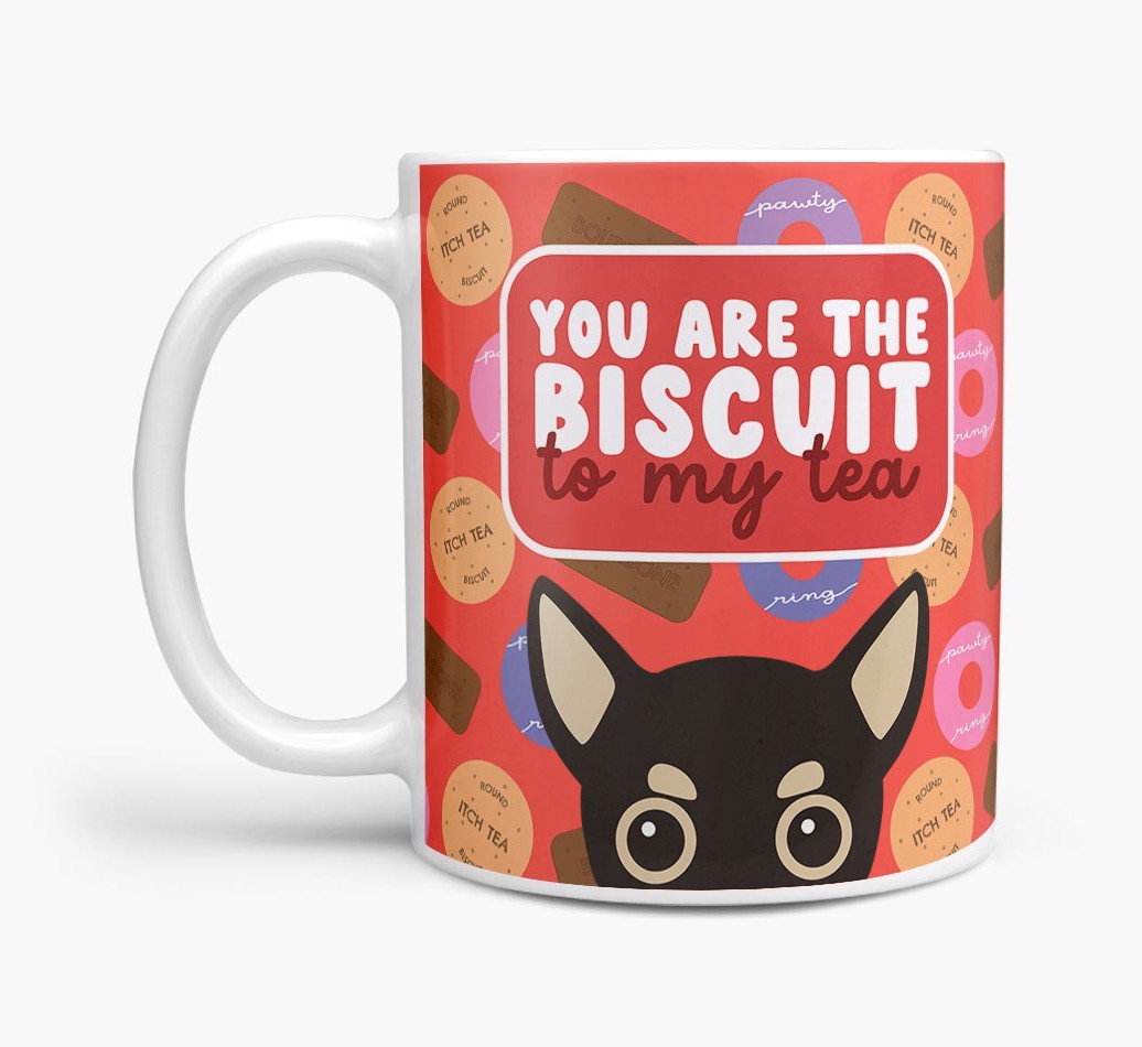 Biscuit To My Tea: Personalised {breedFullName} Mug