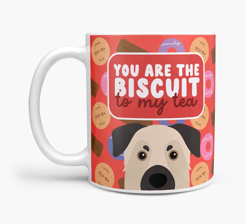 Biscuit To My Tea: Personalised {breedFullName} Mug