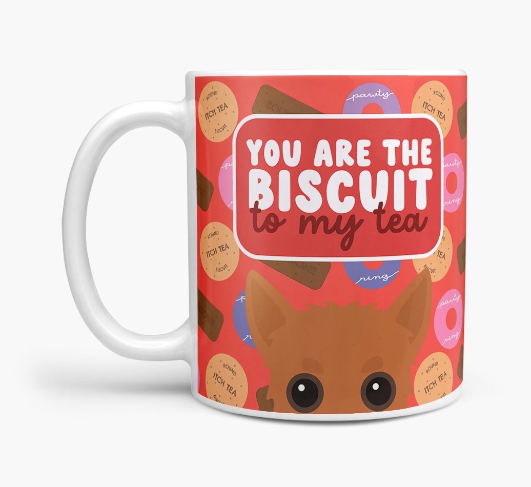 Biscuit To My Tea: Personalised {breedFullName} Mug