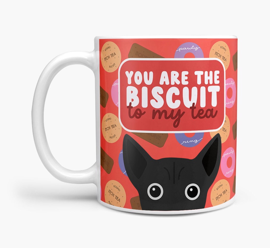 Biscuit To My Tea: Personalised {breedFullName} Mug