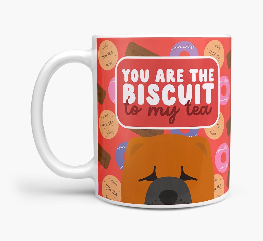 Biscuit To My Tea: Personalised {breedFullName} Mug